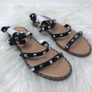 A New Day Astrid Women Black Strap Sandals